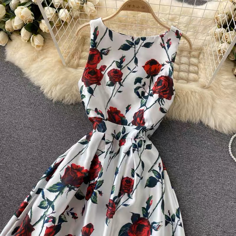 Valentine’s Day floral dress FD112 images